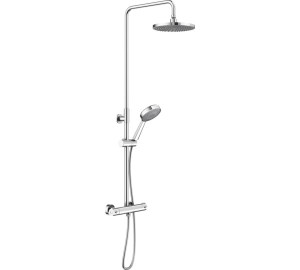 Columna termostática extensible con kit Cromado Tau